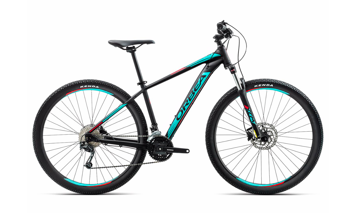 Фотографія Велосипед Orbea MX 27 40 (2018) 2018 Чорно-блакитний